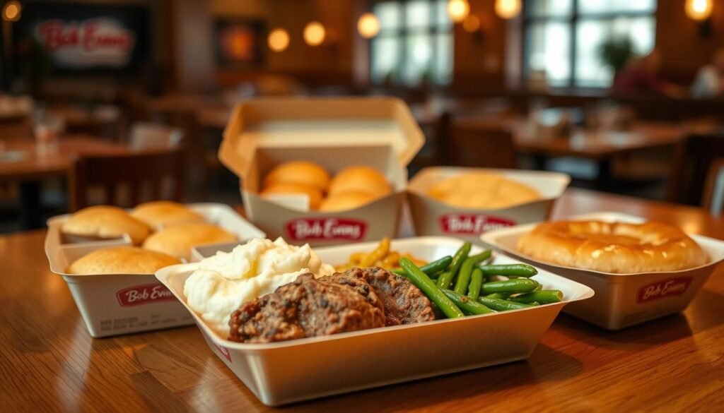 bob evans carry out dinner menu
