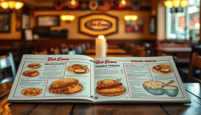 bob evans dinner menu with prices
