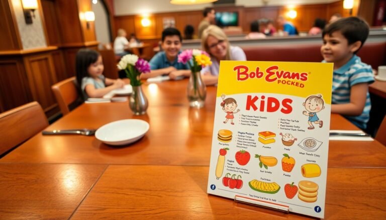 bob evans kids menu