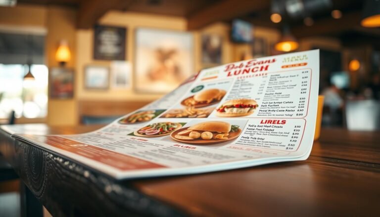 bob evans lunch menu with prices