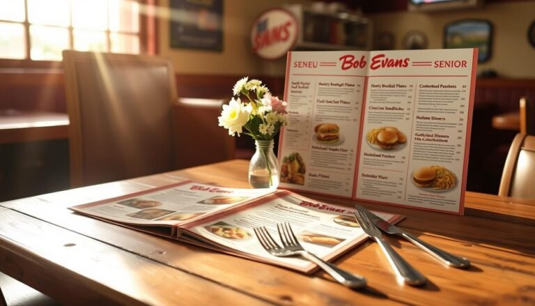 bob evans senior menu with prices