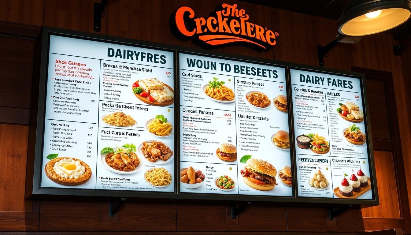 cracker barrel dairy free menu